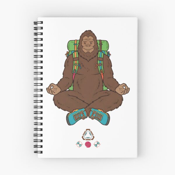 Item preview, Friendly Bigfoot Yoga Meditating Bigfoot Lotus Pose Cute Sasquatch designed and sold by Whimsy Trail Co.