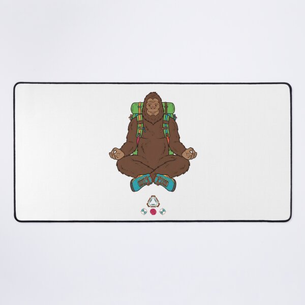Item preview, Friendly Bigfoot Yoga Meditating Bigfoot Lotus Pose Cute Sasquatch designed and sold by Whimsy Trail Co.