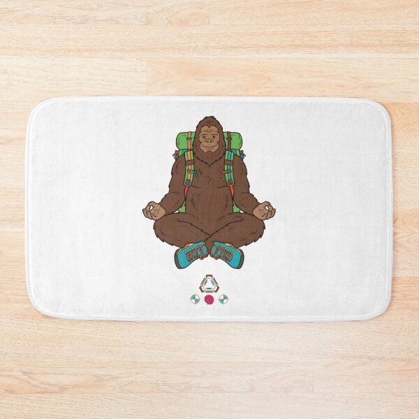 Item preview, Friendly Bigfoot Yoga Meditating Bigfoot Lotus Pose Cute Sasquatch designed and sold by Whimsy Trail Co.