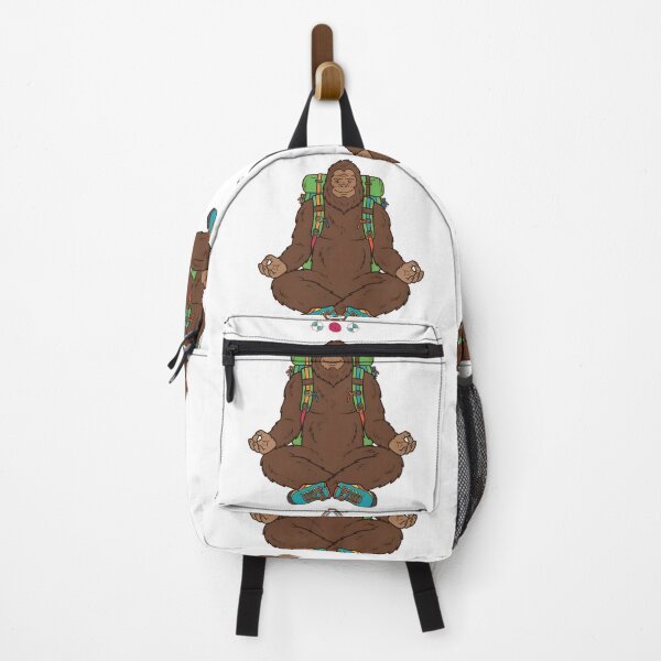 Item preview, Friendly Bigfoot Yoga Meditating Bigfoot Lotus Pose Cute Sasquatch designed and sold by Whimsy Trail Co.