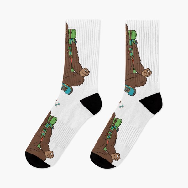 Item preview, Friendly Bigfoot Yoga Meditating Bigfoot Lotus Pose Cute Sasquatch designed and sold by Whimsy Trail Co.