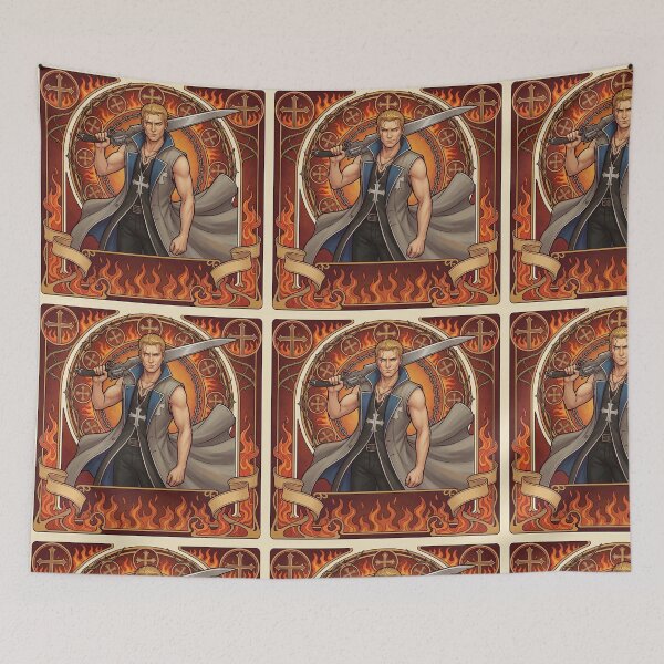 Item preview, Seifer in Alphonse Mucha Style designed and sold by Solace Sparkles.