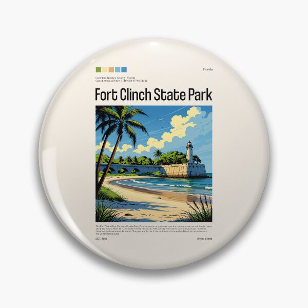 Item preview, Fort Clinch State Park Poster (Florida), USA designed and sold by PinkandP.