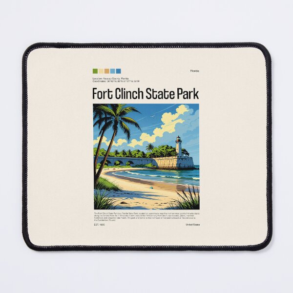 Item preview, Fort Clinch State Park Poster (Florida), USA designed and sold by PinkandP.