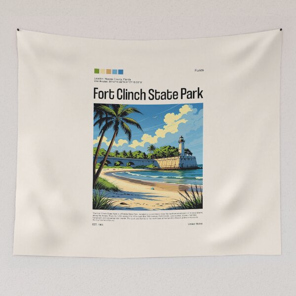 Item preview, Fort Clinch State Park Poster (Florida), USA designed and sold by PinkandP.