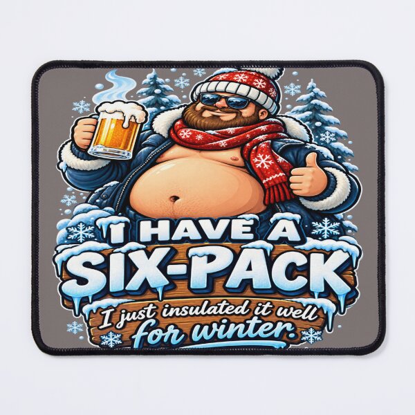 Item preview, Funny Winter Beer Belly Six Pack Funny Graphic designed and sold by FABIOLA1970.