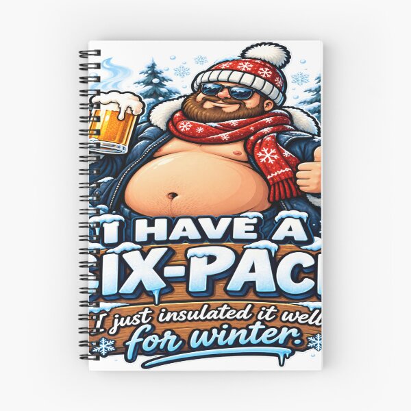 Item preview, Funny Winter Beer Belly Six Pack Funny Graphic designed and sold by FABIOLA1970.