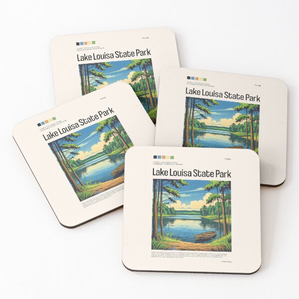 Item preview, Lake Louisa State Park Poster (Florida), USA designed and sold by PinkandP.