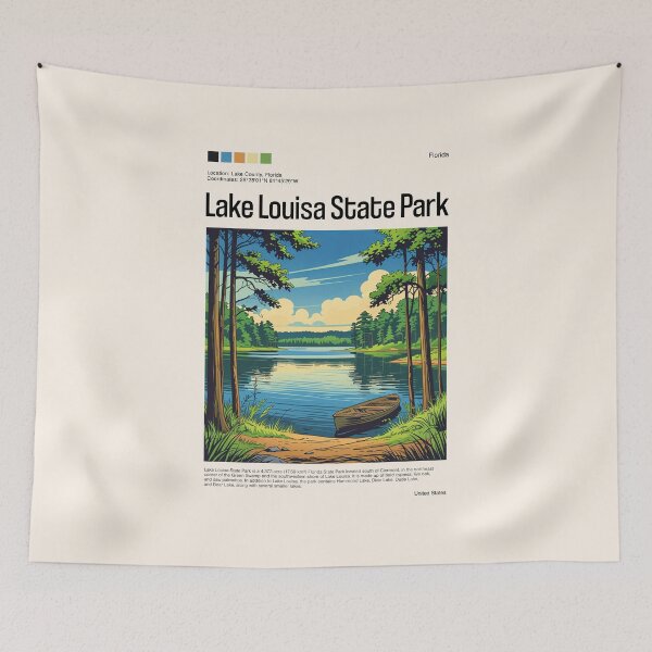 Item preview, Lake Louisa State Park Poster (Florida), USA designed and sold by PinkandP.