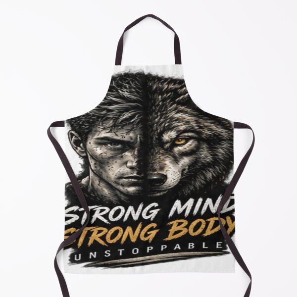Item preview, Strong Mind Strong Body - Wolf Fitness Motivation designed and sold by FABIOLA1970.