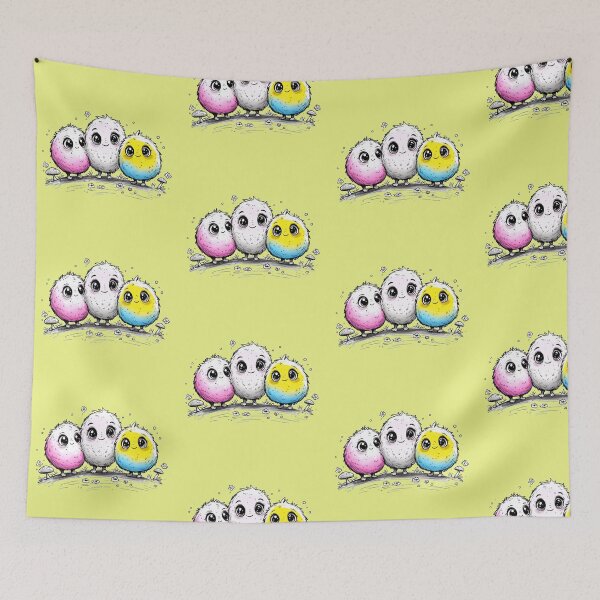 Item preview, The creatures #6 Fluffy Fluff Family Birds designed and sold by Poppflix-TM.