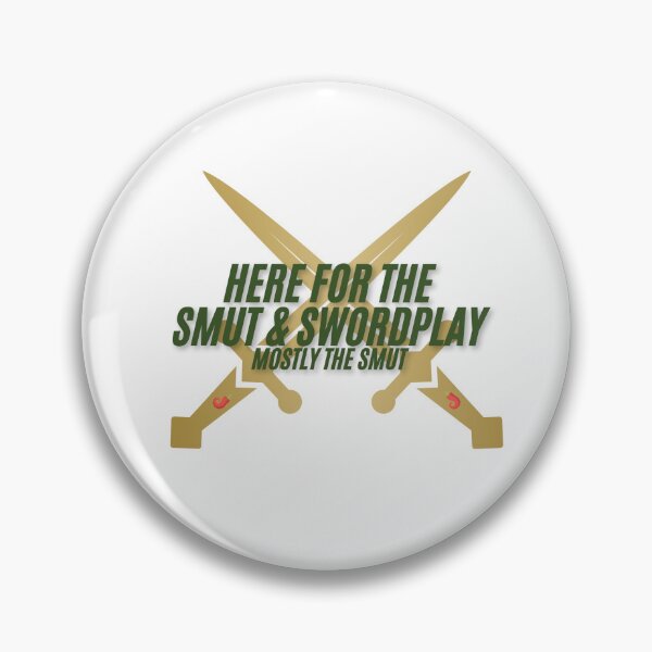 Item preview, Here for the Swordplay & Smut | Mostly the Smut | Romantasy Sticker designed and sold by Wardapotomus.