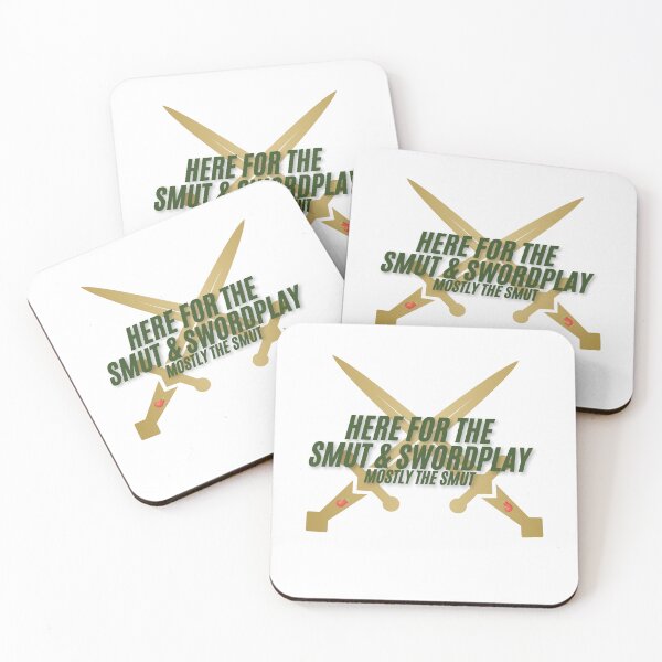 Item preview, Here for the Swordplay & Smut | Mostly the Smut | Romantasy Sticker designed and sold by Wardapotomus.