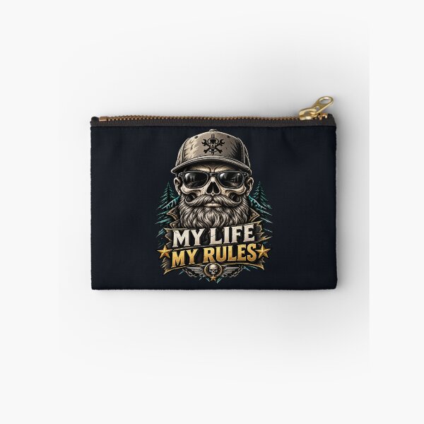 Item preview, Bearded Skull Biker My Life My Rules designed and sold by FABIOLA1970.