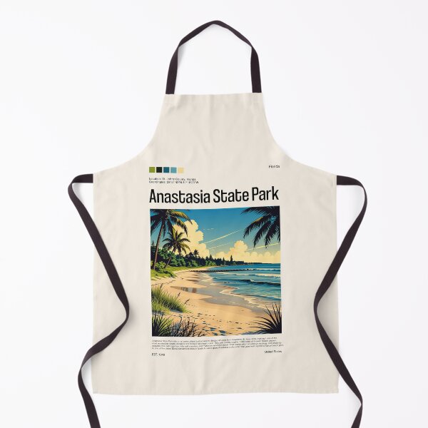 Item preview, Anastasia State Park Poster (Florida), USA designed and sold by PinkandP.
