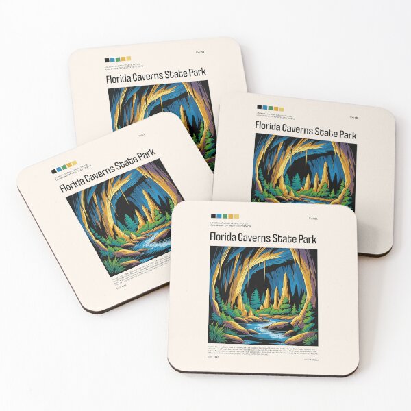 Item preview, Florida Caverns State Park Poster (Florida), USA designed and sold by PinkandP.