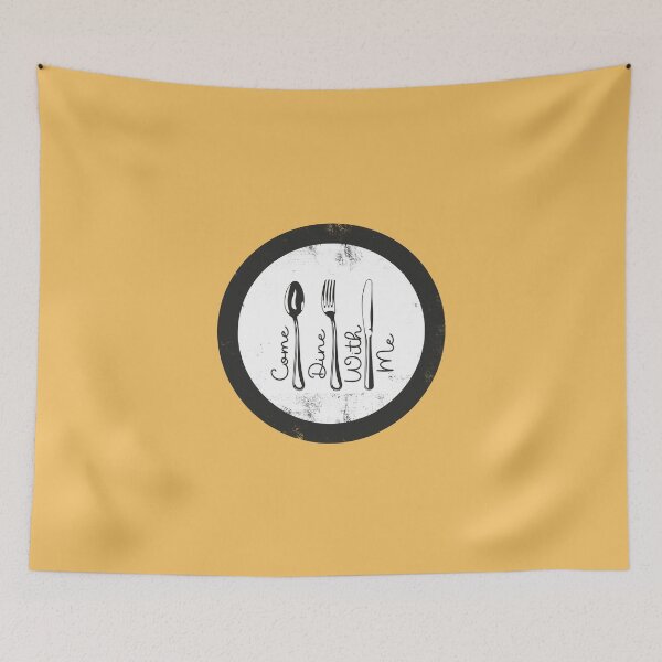 Item preview, Come Dine With Me - Utensils (on Yellow) designed and sold by PawsitiveMum3.