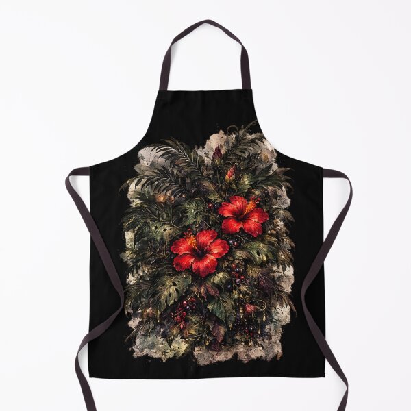 Item preview, Dark Tropical Foliage | Gothic Hibiscus Botanical Art | Moody Jungle Floral Illustration designed and sold by Nolmo.