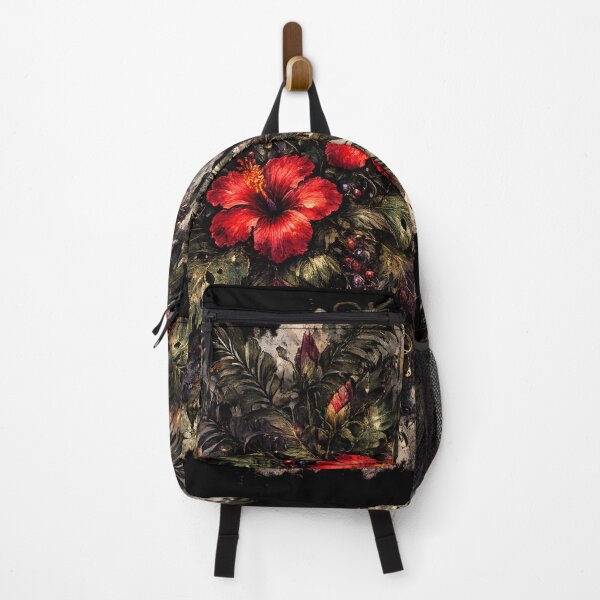 Item preview, Dark Tropical Foliage | Gothic Hibiscus Botanical Art | Moody Jungle Floral Illustration designed and sold by Nolmo.