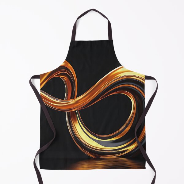 Item preview, Luxury Golden Amber Liquid Wave Loop Art designed and sold by CuteSlothWorld.