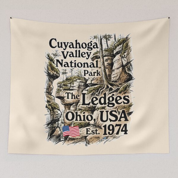 Item preview, Vintage Cuyahoga Valley Ledges designed and sold by EvergreenPark - Tee Studio.