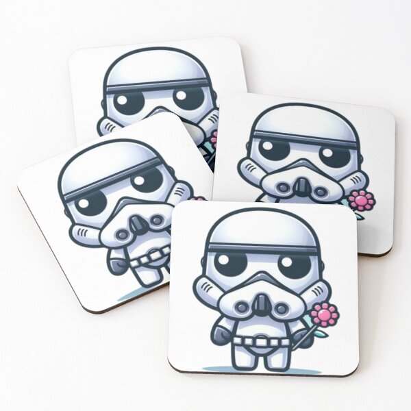 Item preview, Cute chibi Stormtrooper holding a flower designed and sold by Raulovski.