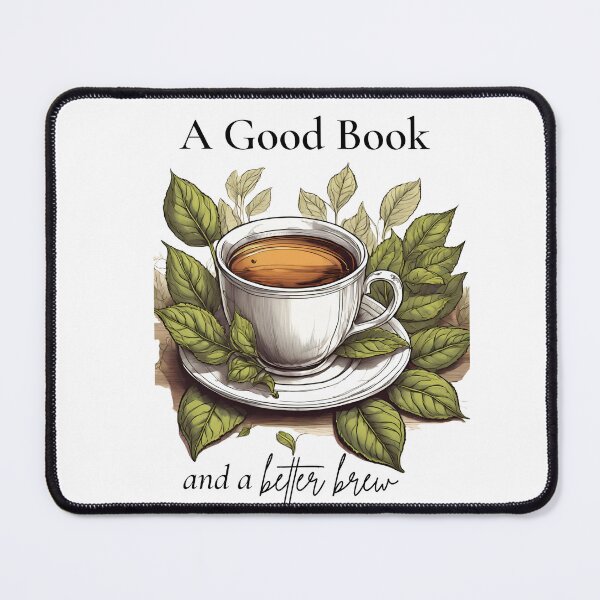 Item preview, A Good Book & a Better Brew | Cozy Bookish Tea Sticker designed and sold by Wardapotomus.