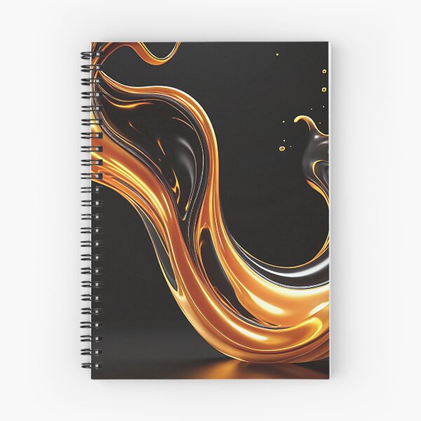 Item preview, Dynamic Golden Amber Liquid Fluid Splash Art designed and sold by CuteSlothWorld.