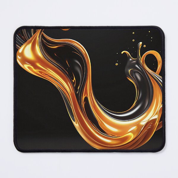 Item preview, Dynamic Golden Amber Liquid Fluid Splash Art designed and sold by CuteSlothWorld.