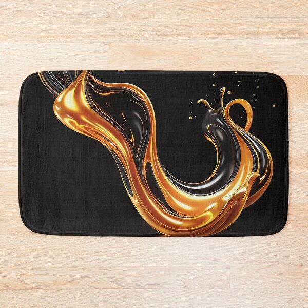 Item preview, Dynamic Golden Amber Liquid Fluid Splash Art designed and sold by CuteSlothWorld.