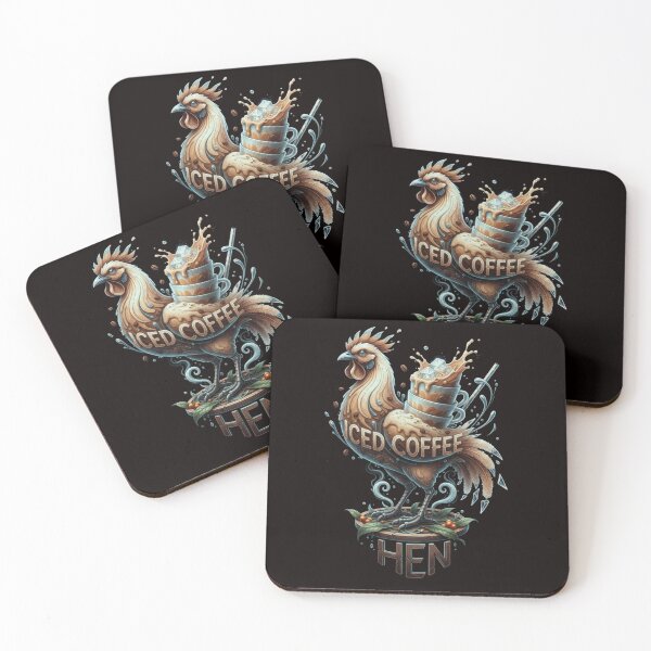 Item preview, Iced Coffee Hen designed and sold by SkrabinhoArt.
