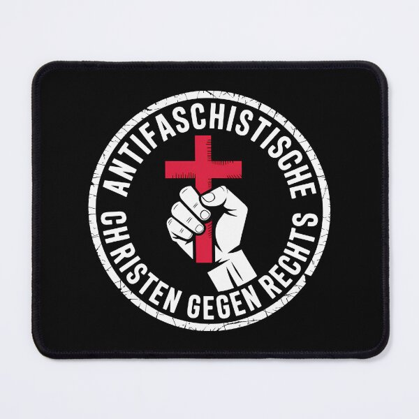 Item preview, Antifaschitische Christen gegen Rechts - Linke Antifaschismus Merch designed and sold by LoFizzy.