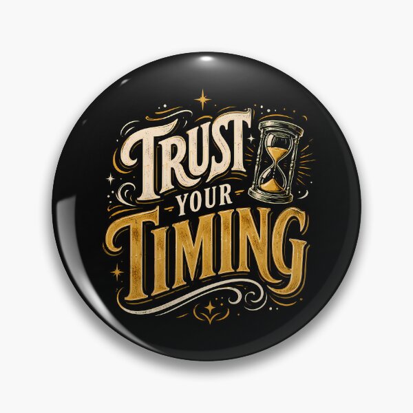 Item preview, Trust Your Timing Motivational Typography designed and sold by BCW.