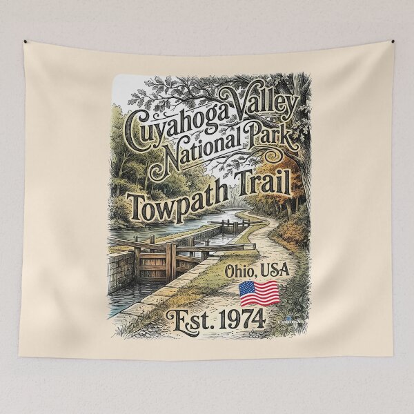 Item preview, Cuyahoga Valley Towpath Trail designed and sold by EvergreenPark - Tee Studio.