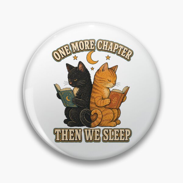 Item preview, One More Chapter Then We Sleep – Cute Reading Cats designed and sold by NinaCreator.