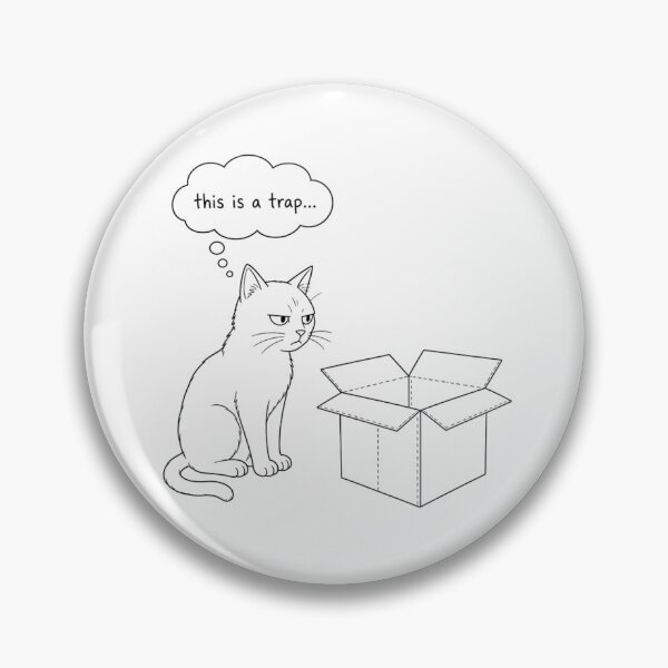 Item preview, 「これは罠だよ…」警戒ニャンコ designed and sold by nyankojikan.