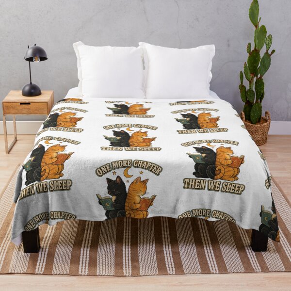 Item preview, One More Chapter Then We Sleep – Cute Reading Cats designed and sold by NinaCreator.