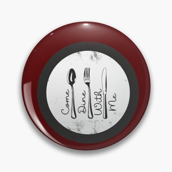 Item preview, Come Dine With Me - Utensils (on Burgundy) designed and sold by PawsitiveMum3.