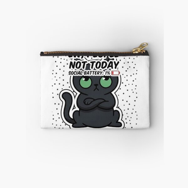 Item preview, Grumpy Black Cat - Introverted Humor designed and sold by conamor-bymel.