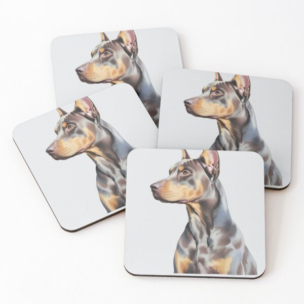Item preview, Doberman Watercolor Portrait Art designed and sold by JebliDesign.
