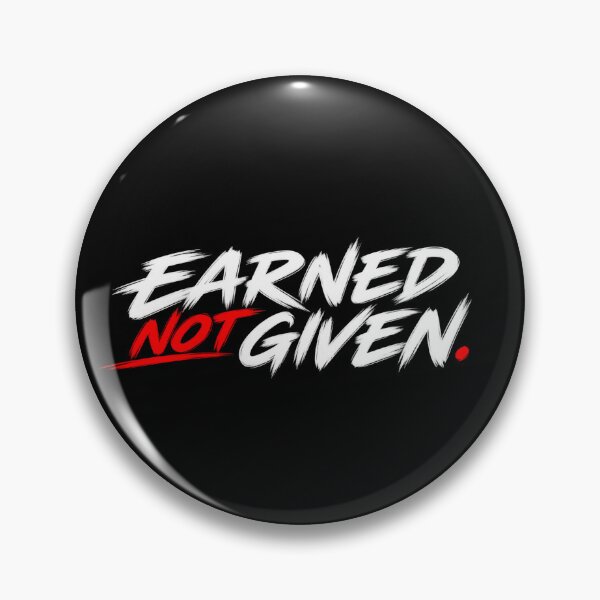 Item preview, Earned, Not Given. | Gym Motivation Quote | Fitness Typography Sticker designed and sold by ritach11.