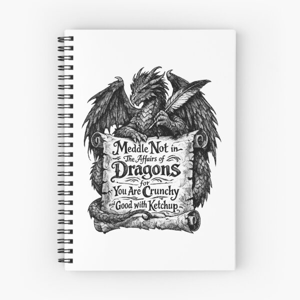 Item preview, Meddle Not in the Affairs of Dragons Funny Fantasy Saying designed and sold by elkotbey.
