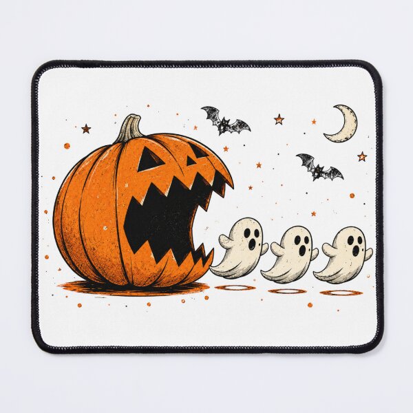 Item preview, PUMPKIN EATING GHOSTS designed and sold by OskarTrendz.