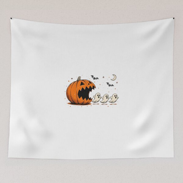 Item preview, PUMPKIN EATING GHOSTS designed and sold by OskarTrendz.