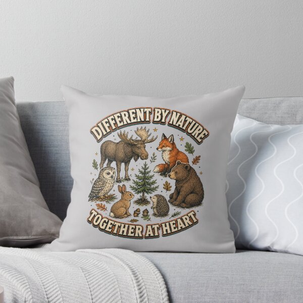 Item preview, Different by Nature Together at Heart – Woodland Animals designed and sold by NinaCreator.