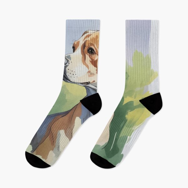 Item preview, Whippet Watercolor Portrait Art designed and sold by JebliDesign.