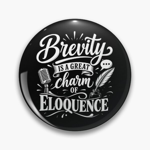 Item preview, The Charm of Brevity designed and sold by Quote Gallery.