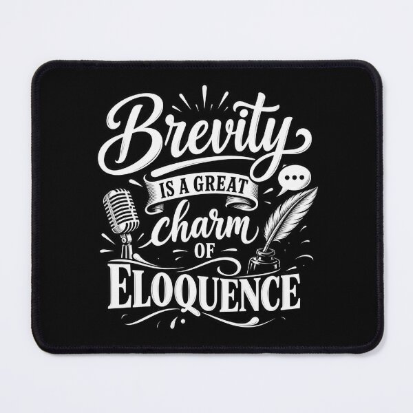 Item preview, The Charm of Brevity designed and sold by Quote Gallery.
