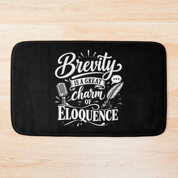 Item preview, The Charm of Brevity designed and sold by Quote Gallery.