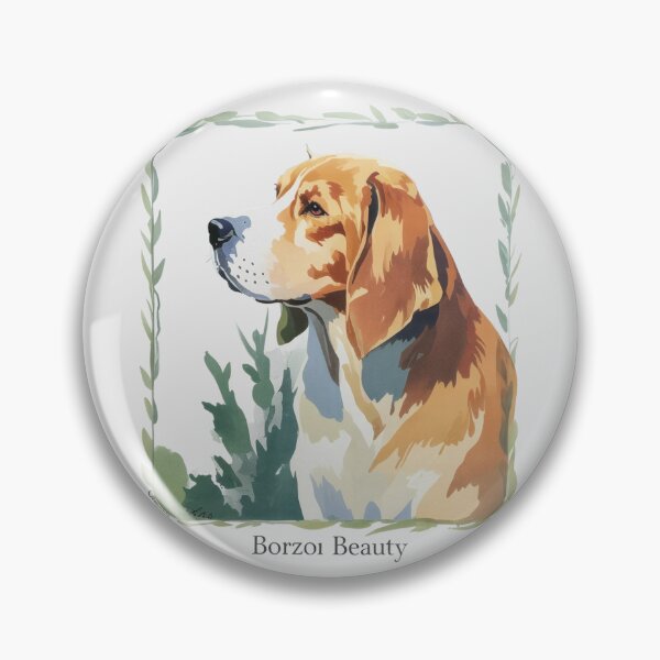 Item preview, Borzoi Watercolor Portrait Art designed and sold by JebliDesign.